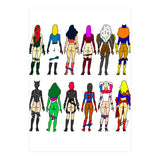 Superheroine Butts (Print Only) thumbnail