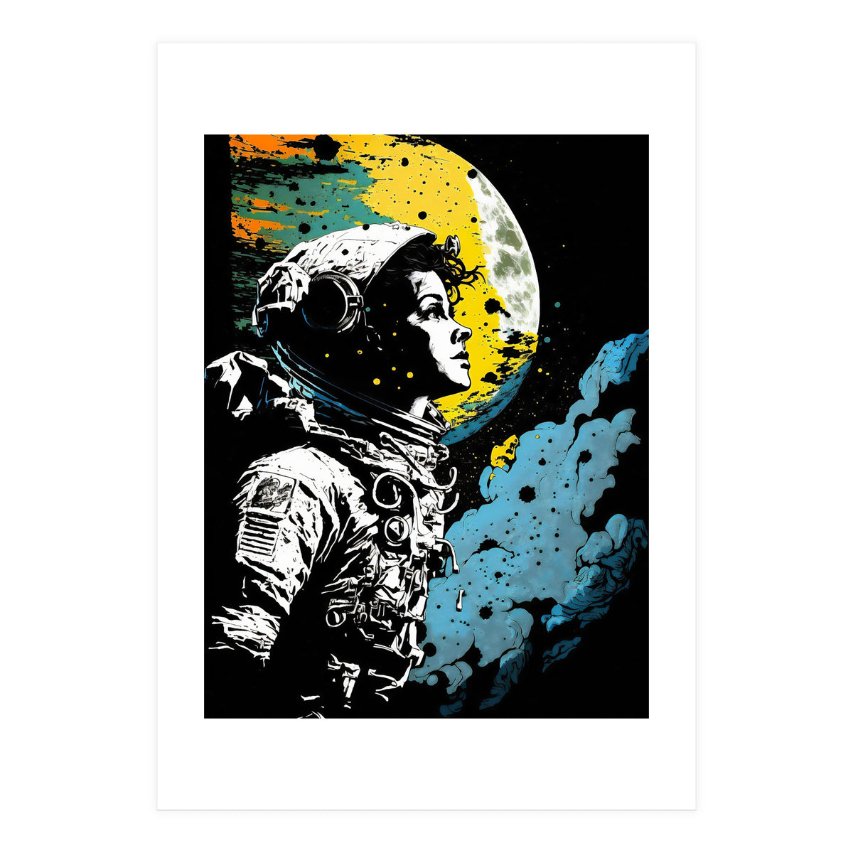 Astronaut Girl Illustration (Print Only)