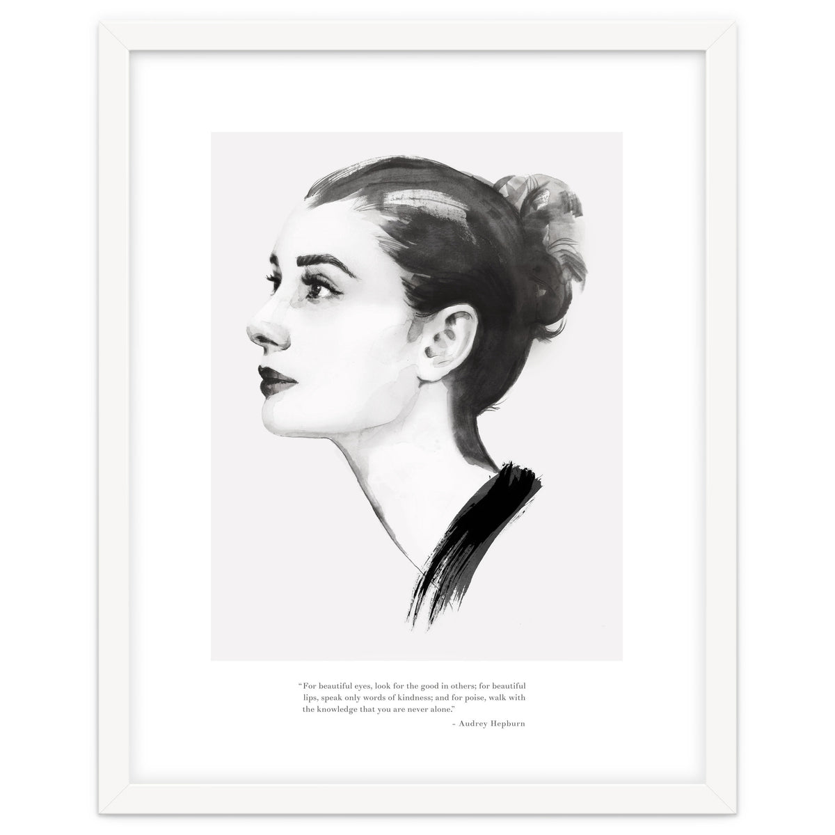 Audrey Hepburn, Quote Black