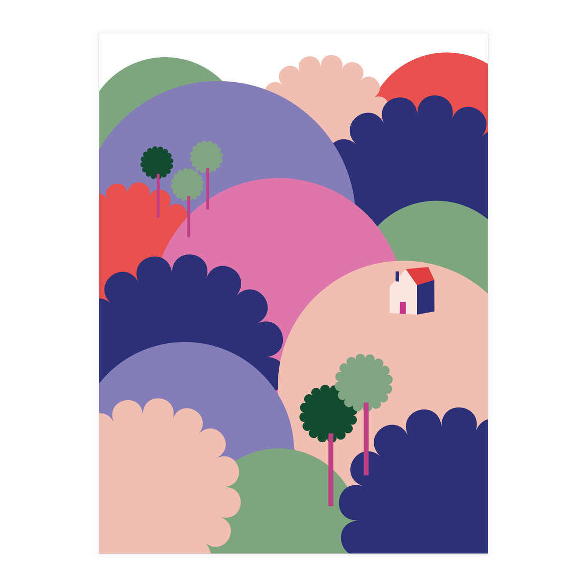 Mediterranean Landscape 1 Rgb  (Print Only)