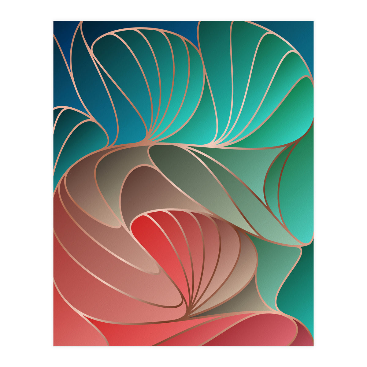 Colorful Art Deco I (Print Only)