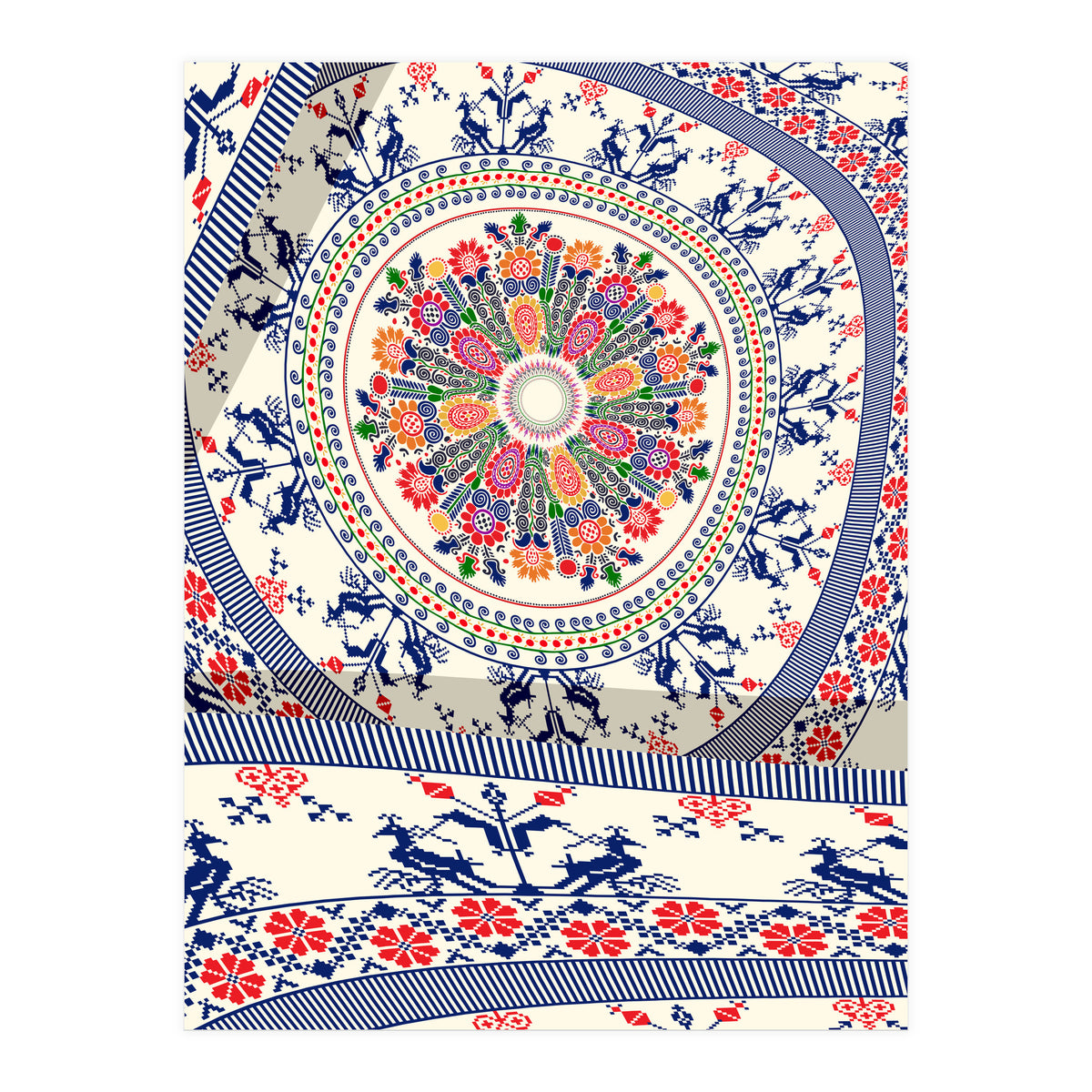 Romanian embroidery background 4 (Print Only)