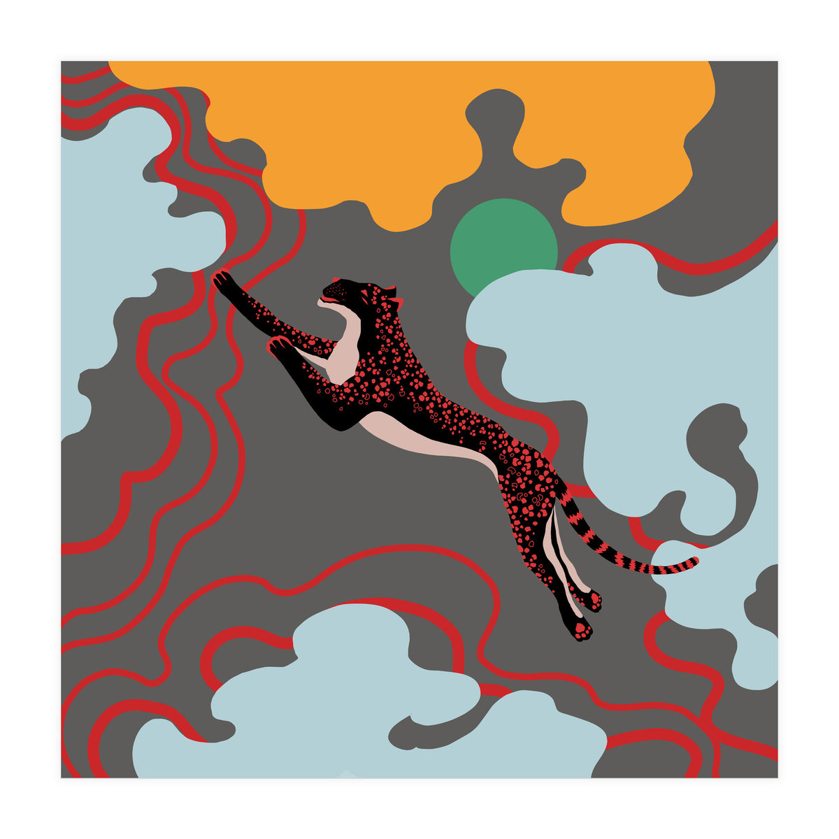 black leopard (Print Only)