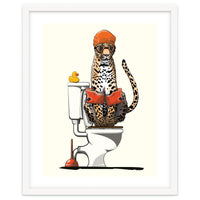 Leopard on the Toilet, Funny Bathroom Humour