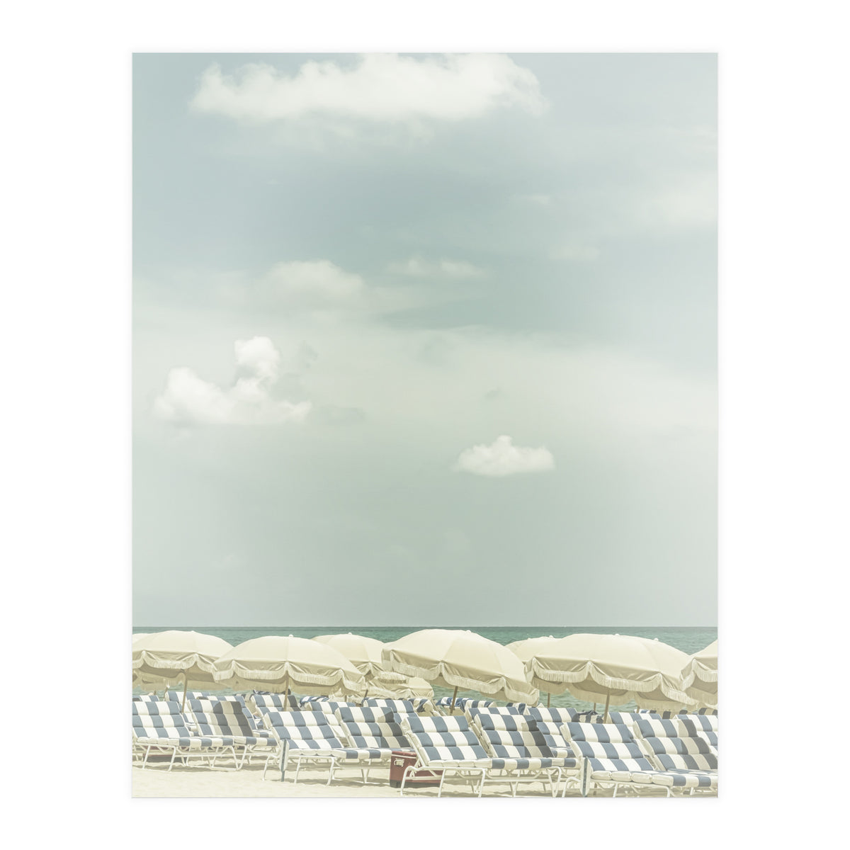 Vintage beach scene  (Print Only)
