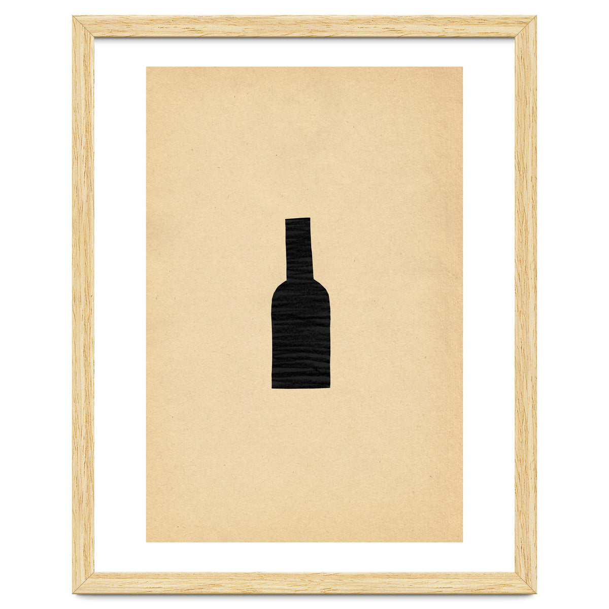 Abstract wine bottle
