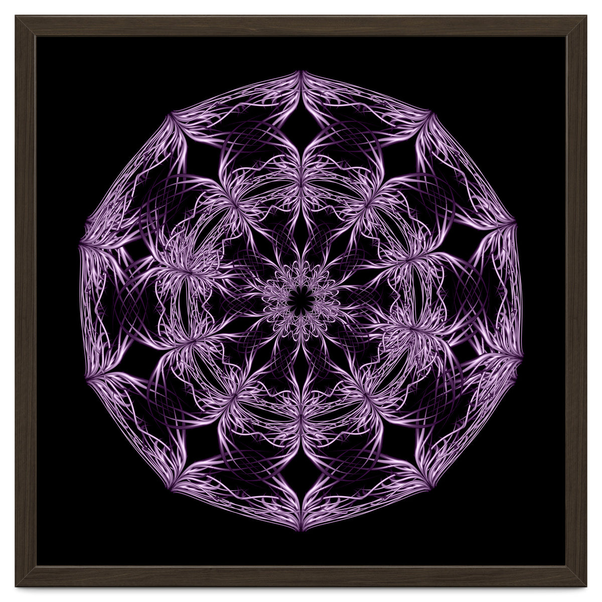 Mandala purple and black