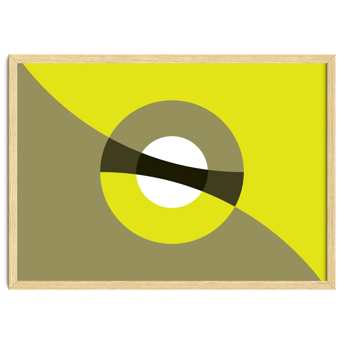 Geometric Shapes No. 44 -  mustard & beige