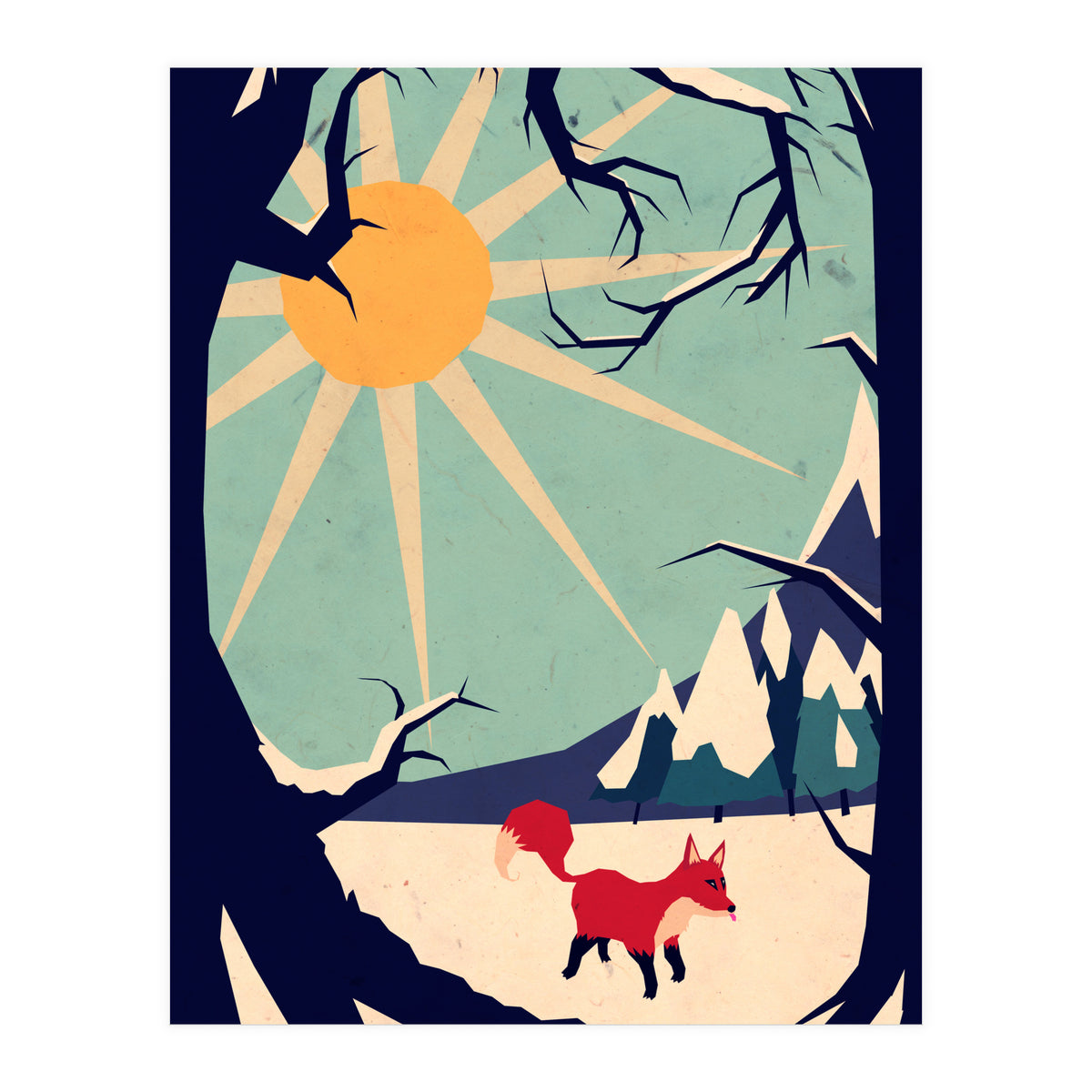 Fox Roaming Around II (Print Only)