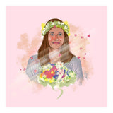 Girl In Wreath 3 (Print Only) thumbnail