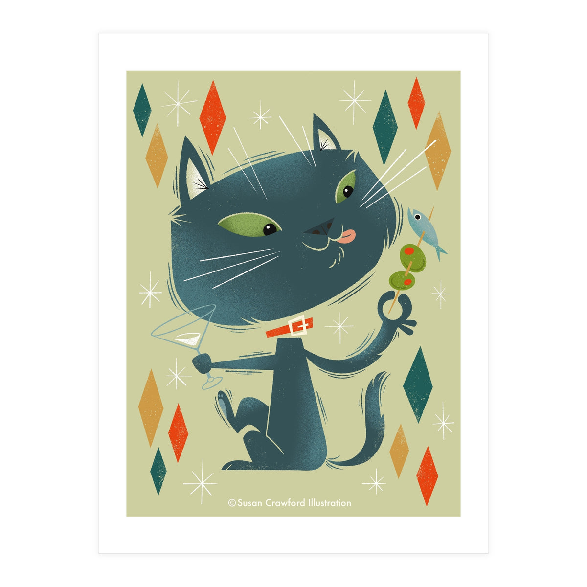 Cat A Tonic Russian Blue (Print Only)