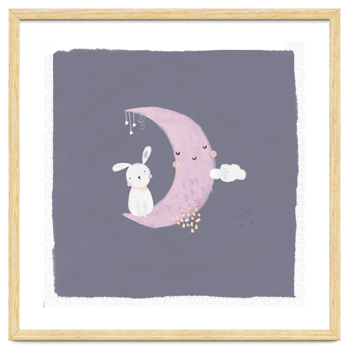 Baby Bunny And Moon