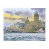 Galata Tower. Istanbul. Watercolor (Print Only) thumbnail