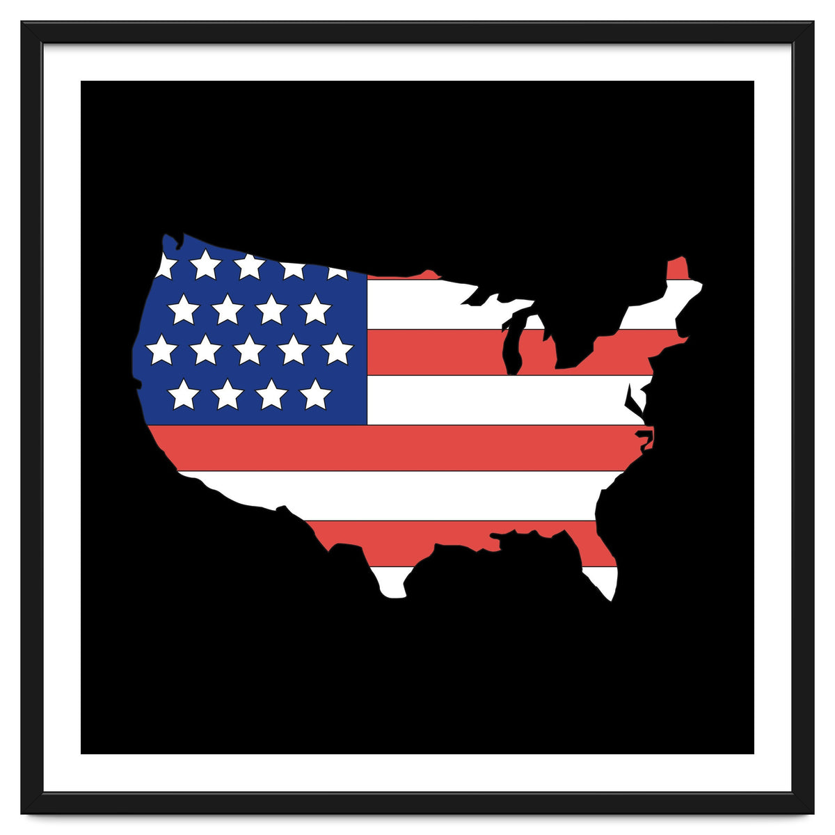 4th Of July, Patriot USA Map