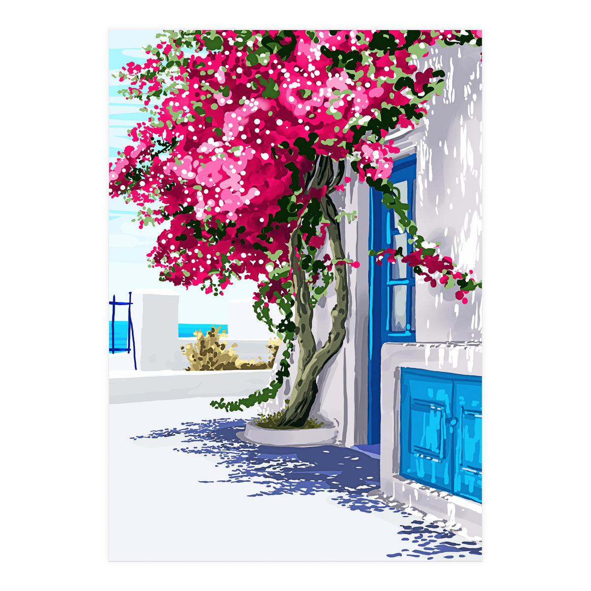 Better days are on their way | Greece Santorini Island Travel | Summer Architecture Positivity (Print Only)