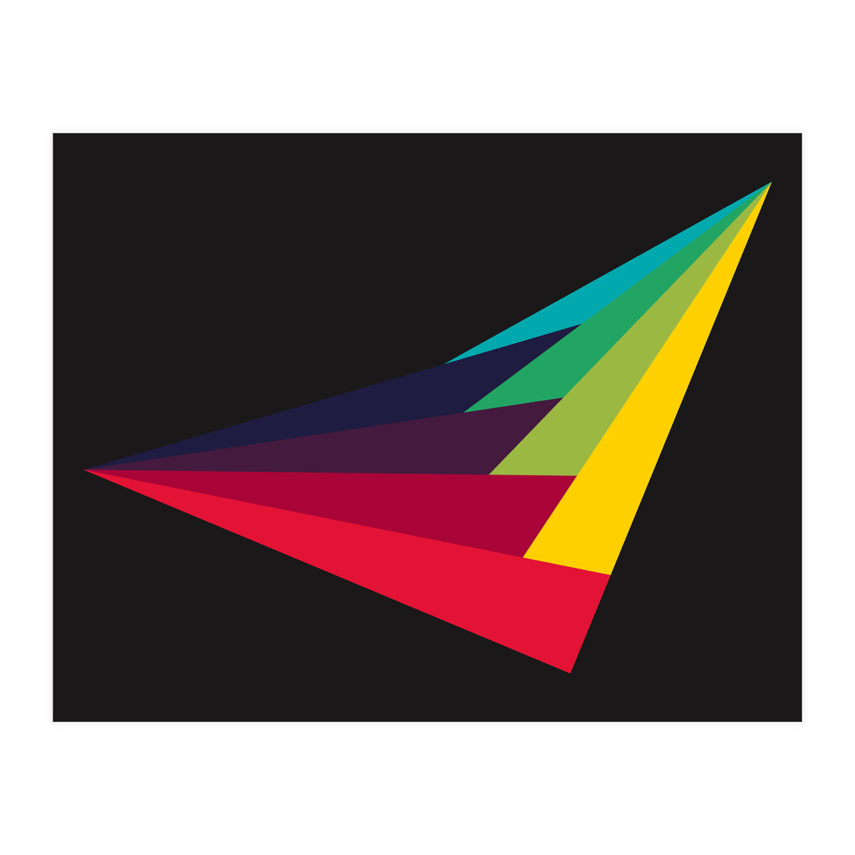 Geometric Shapes No. 40 - rainbow (Print Only)