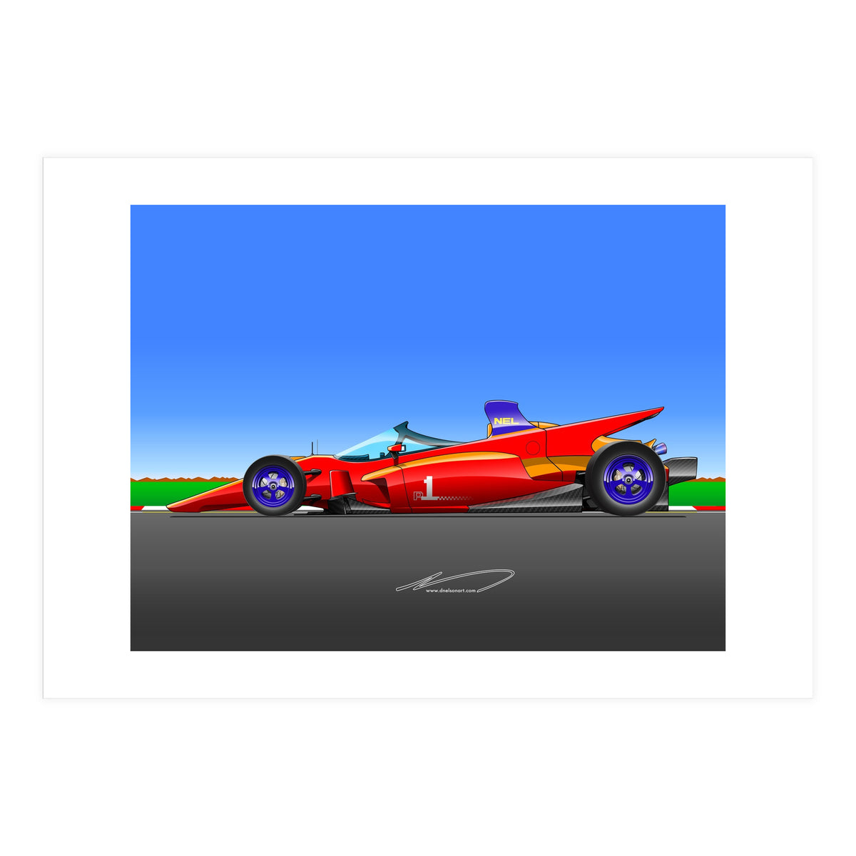 Pole Position Racecar Homage (Print Only)