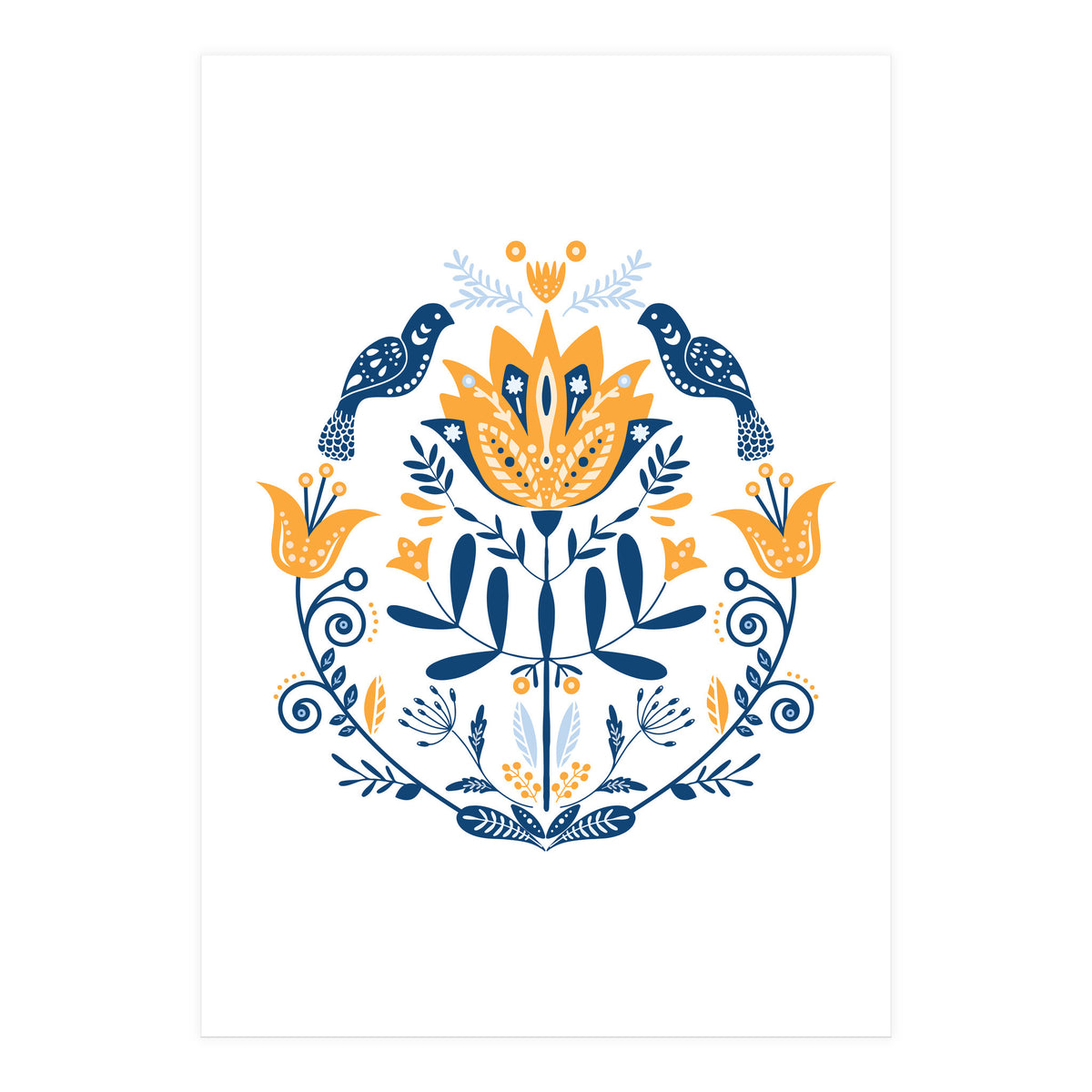 Scandinavian Folk Art  (Print Only)