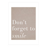 Don't Forget To Smile (Print Only) thumbnail