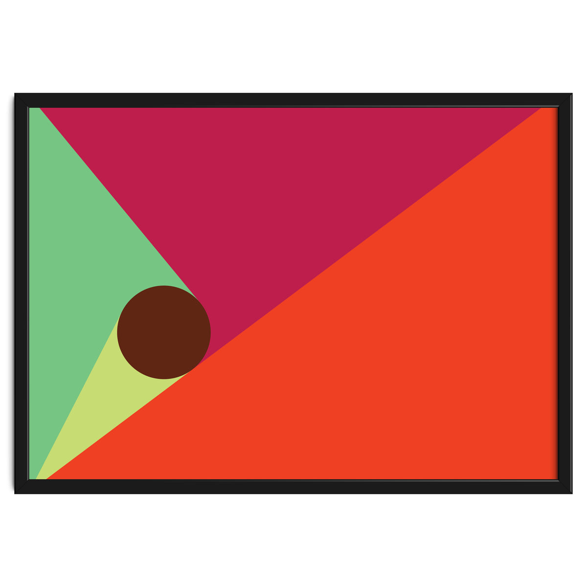 Geometric Shapes No. 25 - orange, mint & purple