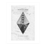 Coordinates SAN FRANCISCO Golden Gate Bridge (Print Only) thumbnail