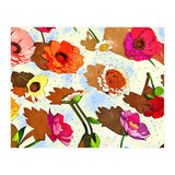Floral Soul, Botanical Vintage Nature Plants, Polka Dots Flowers Blossom, Mid Century Modern Bohemian Painting (Print Only) thumbnail