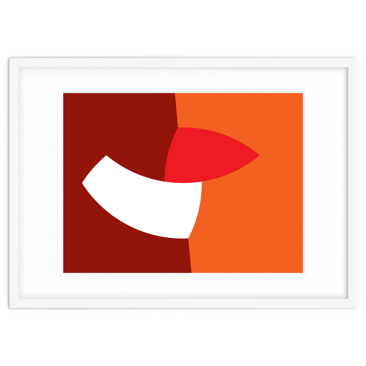 Geometric Shapes No. 66 - orange & reds