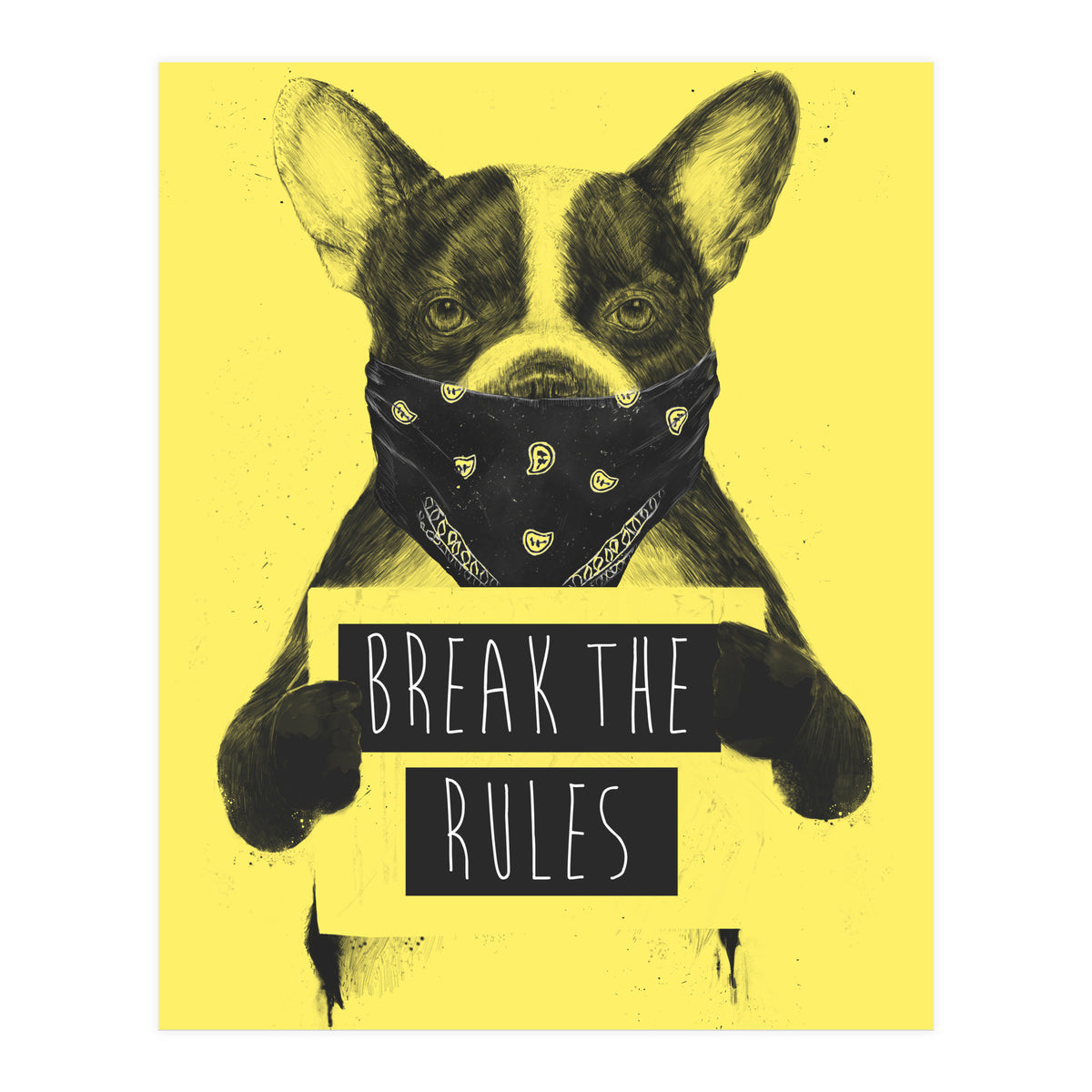 Rebel Dog Yellow (Print Only)
