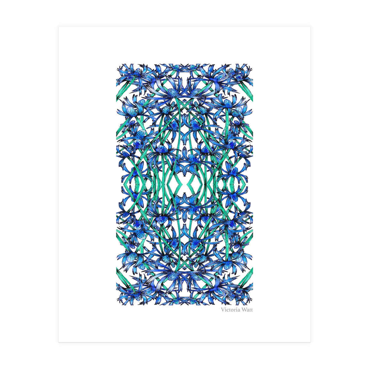 Blue Wildflowers  (Print Only)