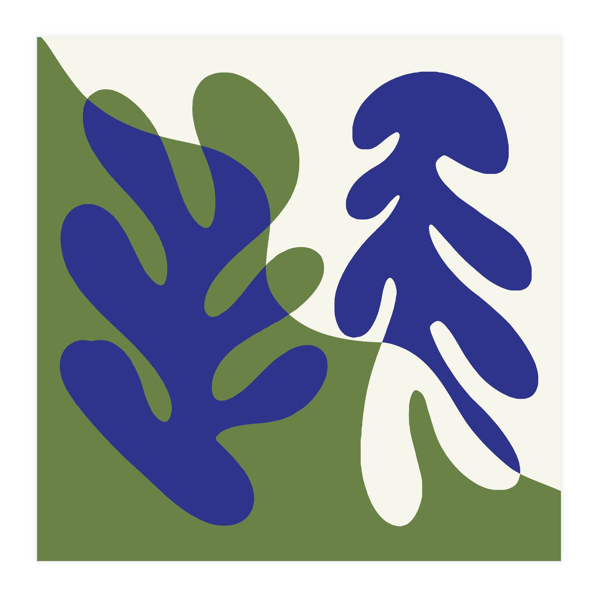 Matisse Inspired Organic Coral Shapes (Print Only)