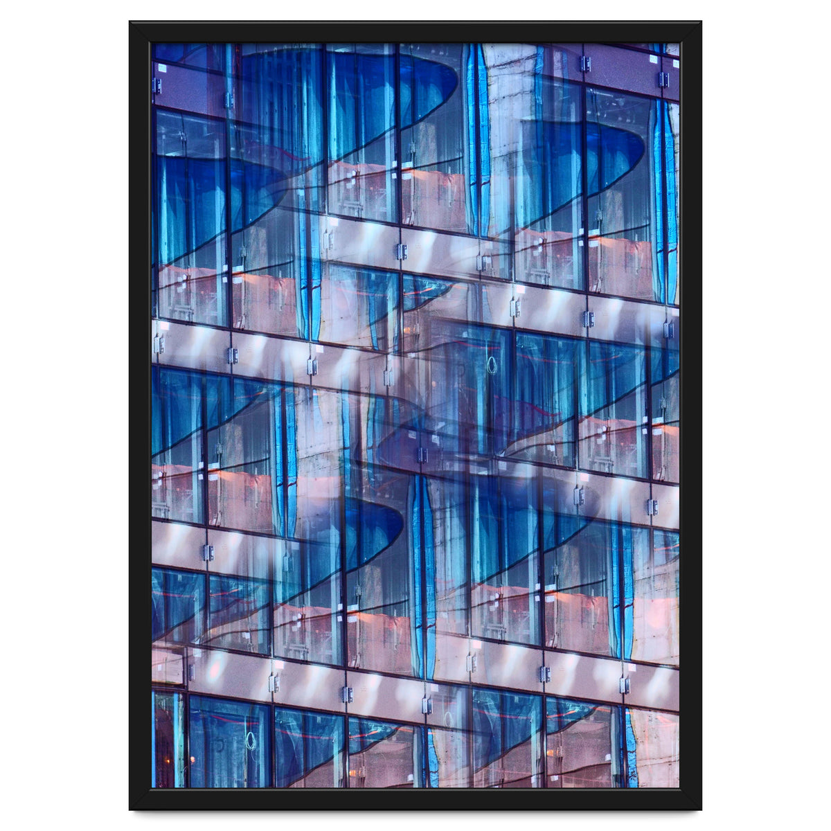 Blue Skyscraper Abstract