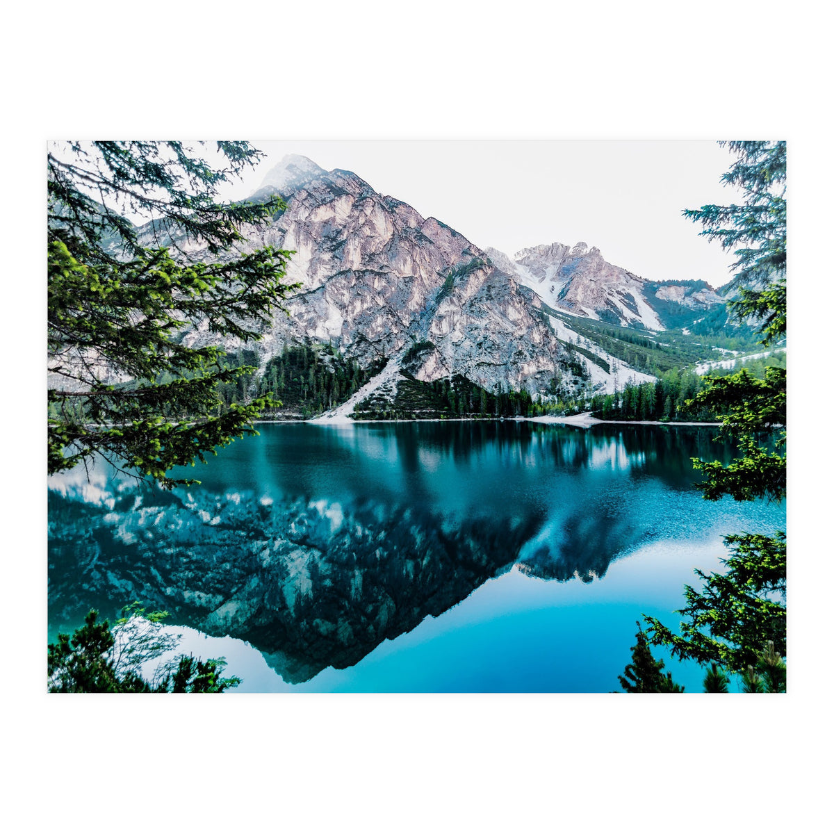 Mountain and lake (Print Only)