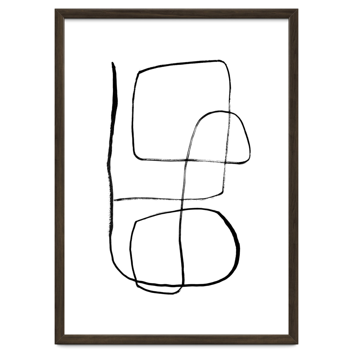 Mid-Century Line Art Print #3