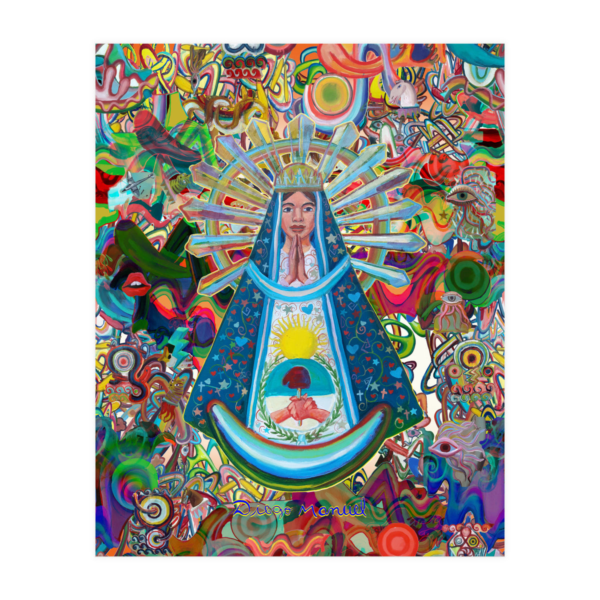 Virgen Y Graffiti 29 (Print Only)