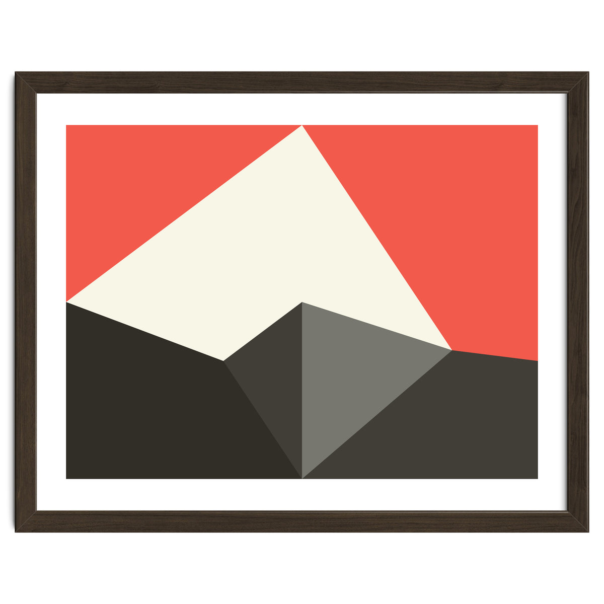 Geometric Shapes No. 77 - pink & grey