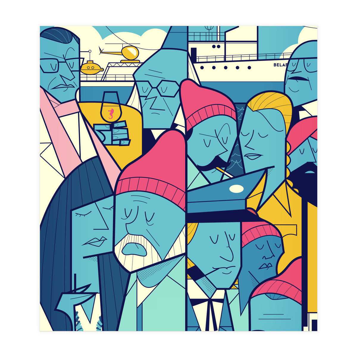 Acquatic Life With Steve Zissou (Print Only)