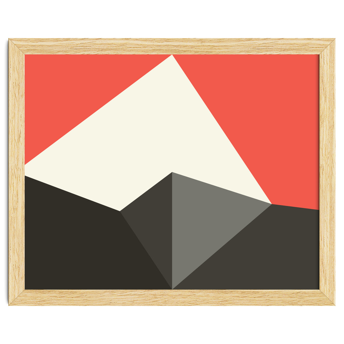 Geometric Shapes No. 77 - pink & grey