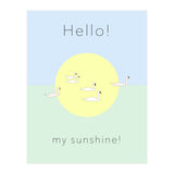 Hello! my sunshine! - Swan moon and Sun (Print Only) thumbnail