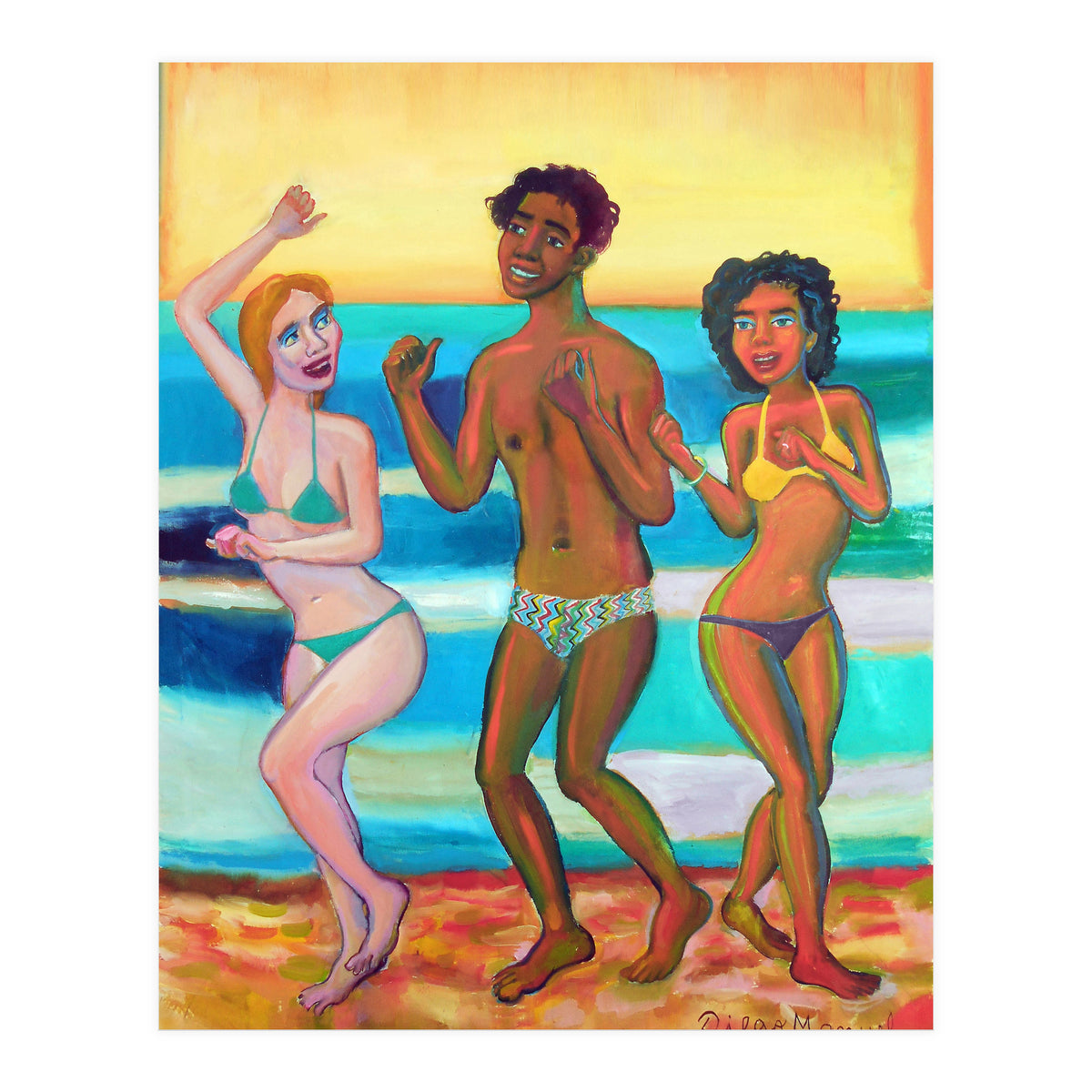 Bailando En La Playa 2020 2 B (Print Only)