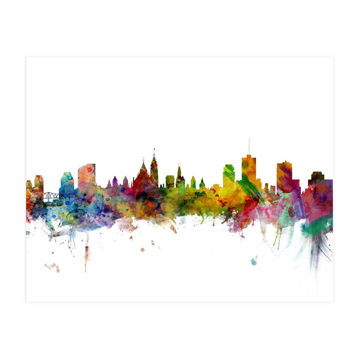Ottawa Canada Skyline (Print Only)
