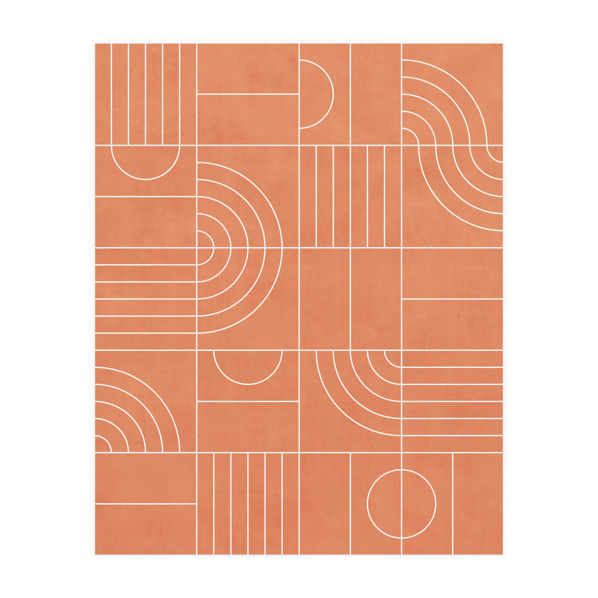 My Favorite Geometric Patterns No.23 - Coral (Print Only)