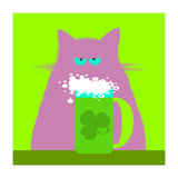 Saint Patrick's Day Lilac Cat  (Print Only) thumbnail