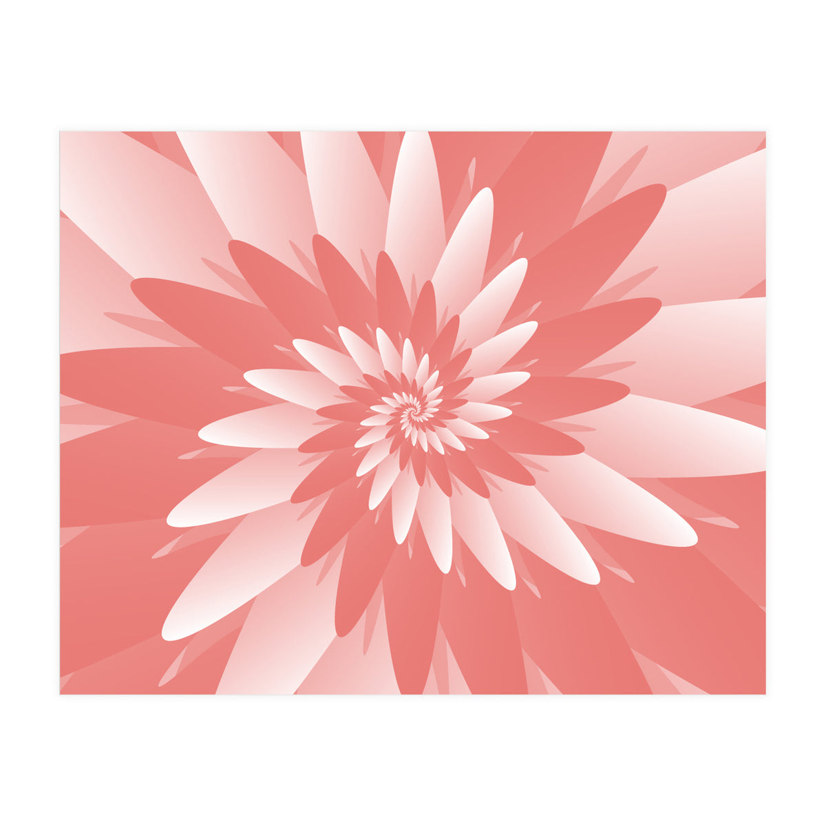 Flower Pattern Spiral  (Print Only)