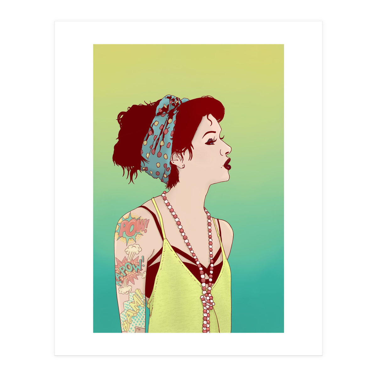 Pop Art Lady (Print Only)