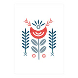 Scandi Folk Flower Pattern (Print Only) thumbnail