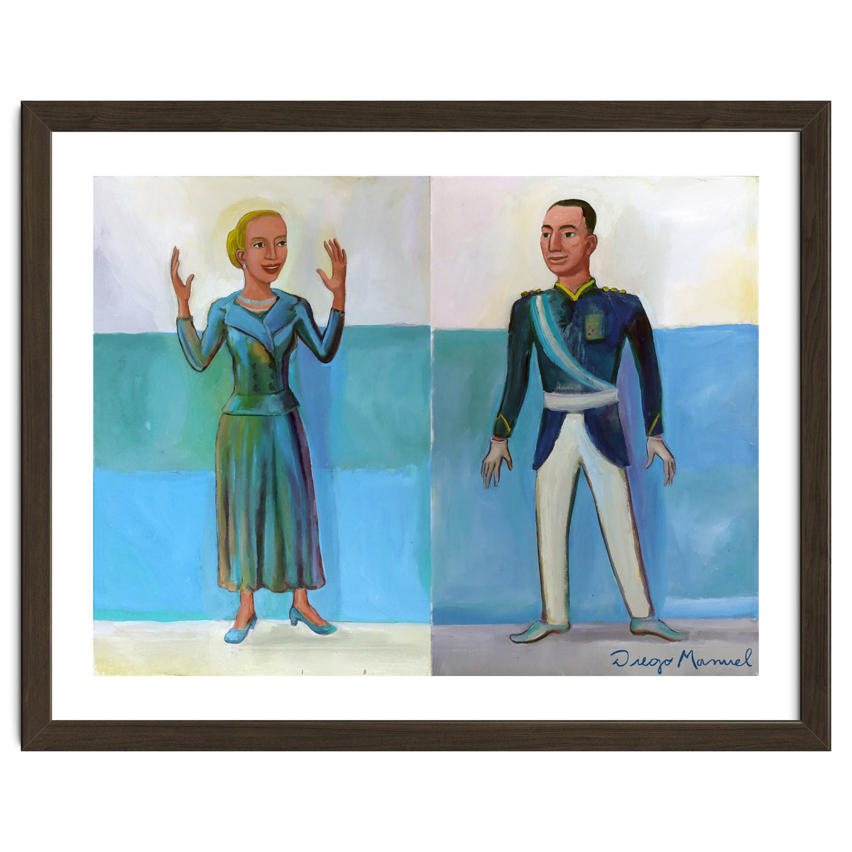 Diptico Evita Y Peron