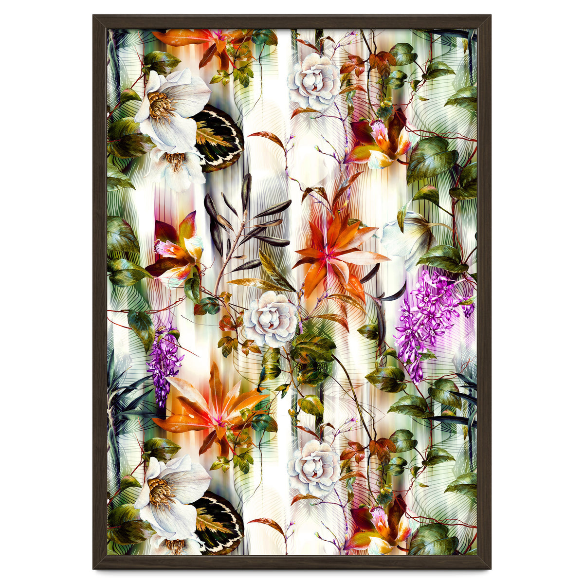 Abstract Motion Blur Floral