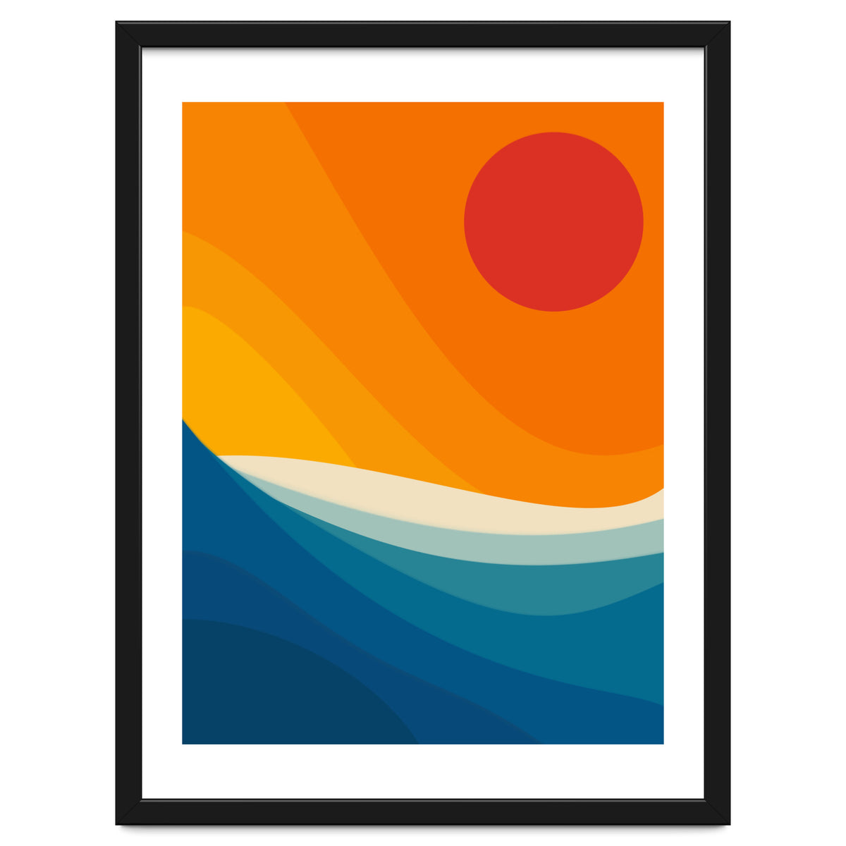 Abstract landscape art