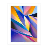 Painted Thoughts, Abstract Geometric Painting, Eclectic Maximalist Bohemian Shapes (Print Only) thumbnail