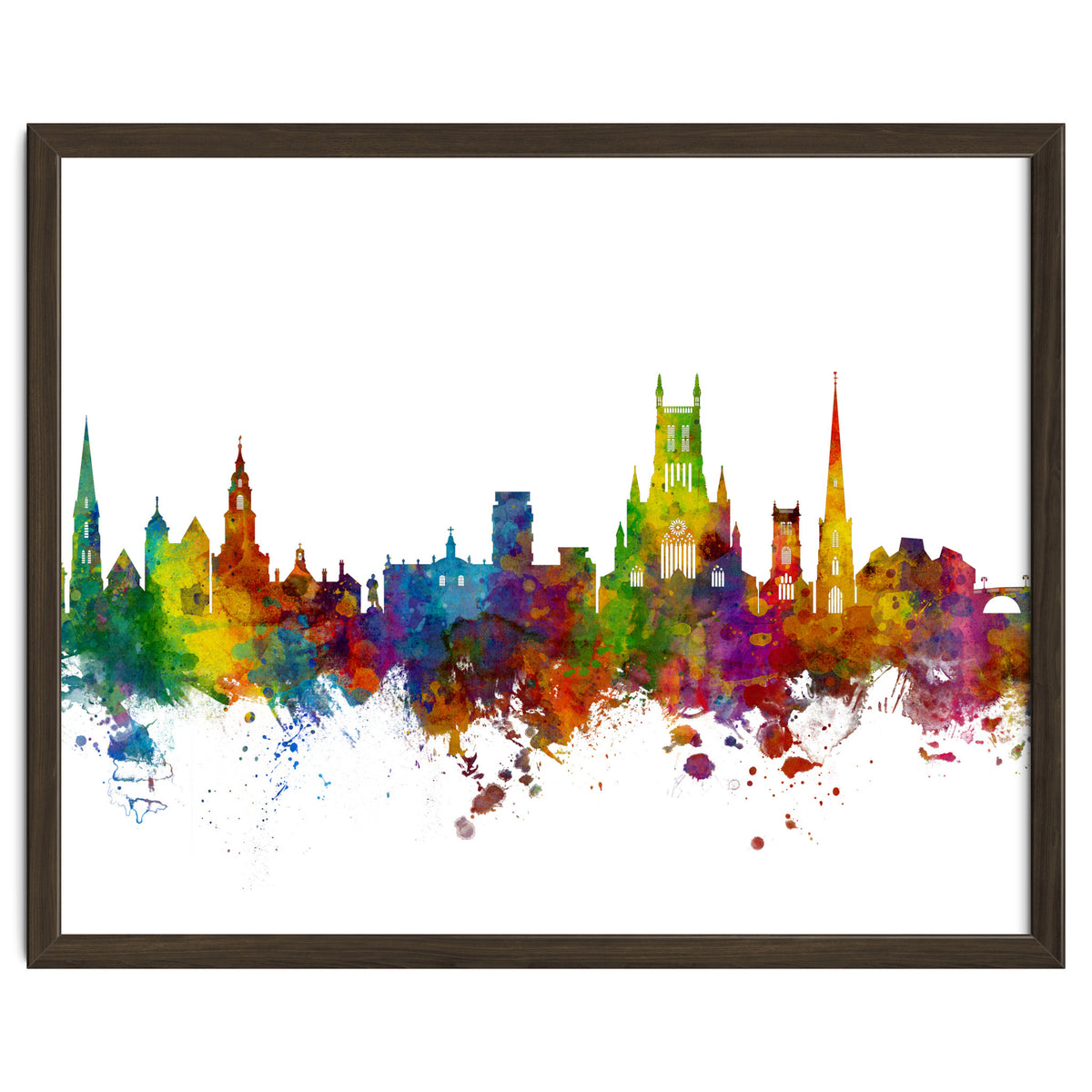 Worcester England Skyline